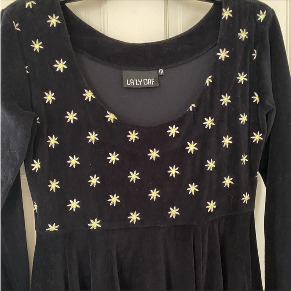 🌼Rare🌼 Lazy Oaf Velvet Babydoll Dress - Picture 2 of 3